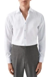 ETON ETON SIGNATURE SLIM FIT SOLID WHITE ORGANIC COTTON TWILL DRESS SHIRT