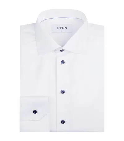Eton Signature Twill Contemporary Fit Shirt In White