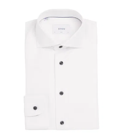 Eton Signature Twill Slim Fit Shirt In Multi