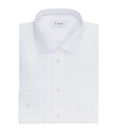 Eton Signature Twill Slim Fit Shirt In White