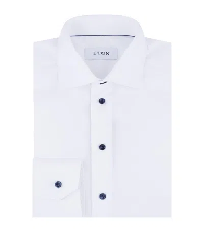 Eton Signature Twill Slim Fit Shirt In White
