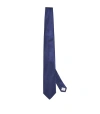 Eton Silk Geometric Tie In Navy