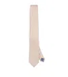 Eton Silk Geometric Tie In Neutral