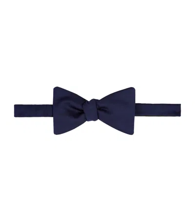 Eton Silk Pre-tied Bowtie In Navy