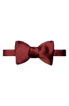Eton Silk Pre Tied Bow Tie In Medium Red