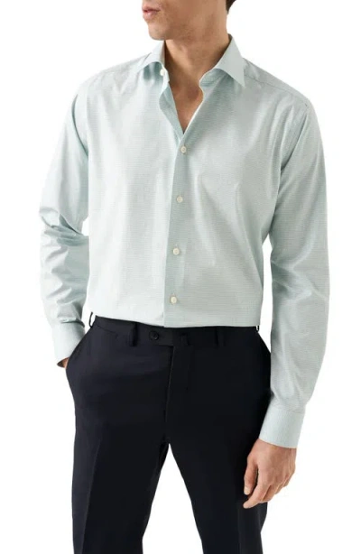 Eton Slim Fit Check Cotton Dress Shirt