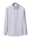 Eton Slim Fit Check Shirt In Purple