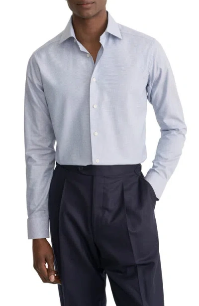 Eton Slim Fit Cotton Dobby Dress Shirt In Transparent