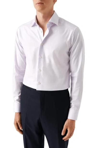 Eton Slim Fit Cotton Twill Dress Shirt In White