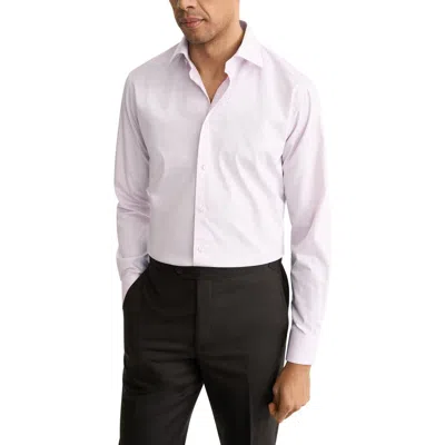 Eton Slim Fit Prince Of Wales Check Dress Shirt In Pink