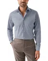 Eton Slim Fit Printed Button Front Shirt In Light Blue