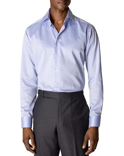 Eton Slim Fit Signature Twill Dress Shirt In Blue