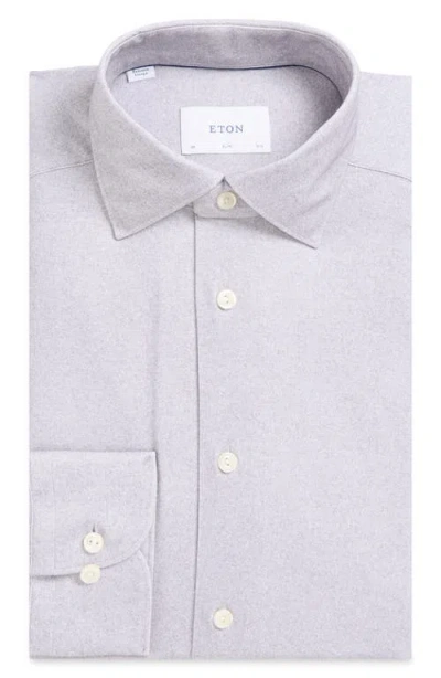 Eton Slim Fit Solid 4flex Dress Shirt