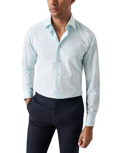 Eton Slim Fit Solid Dress Shirt In Light Green