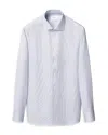 Eton Slim Fit Stripe Shirt In Blue