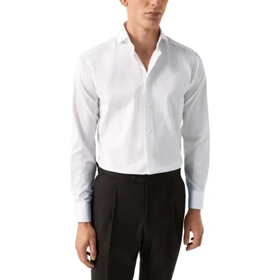Eton Slim Fit Twill Dress Shirt In White