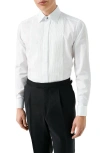 Eton Slim Fit White Bibbed Cotton Tuxedo Shirt