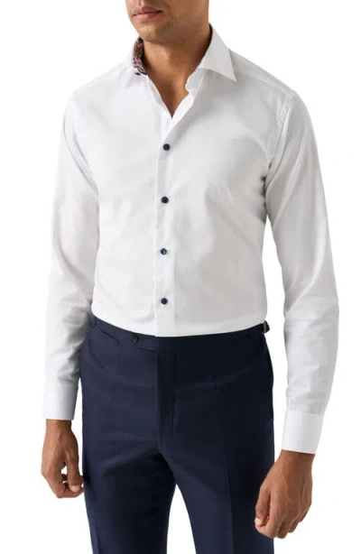Eton Slim Fit White Cotton Dress Shirt