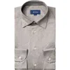 Eton Soft Casual Line Slim Fit Pique Knit Shirt In Grey