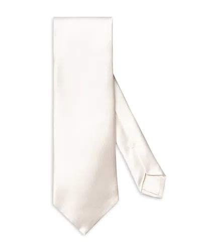 Eton Paisley Evening Silk Classic Tie In Natural