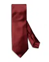 Eton Solid Satin Silk Tie In Red