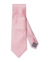 Eton Solid Silk Twill Tie In Pink