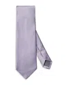 Eton Light Purple Solid Silk Twill Tie In Purple