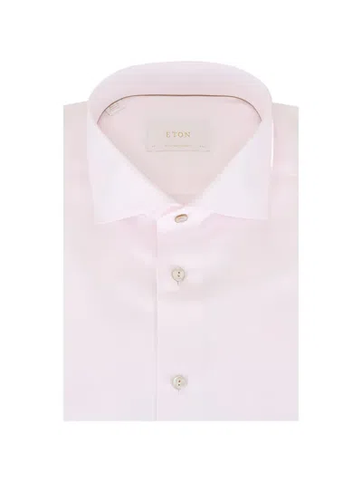 Eton Spread Collar Shirt In Pink
