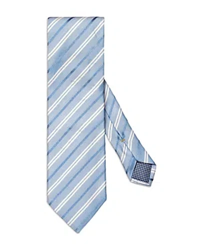 Eton Striped Classic Tie In Light Pastel Blue