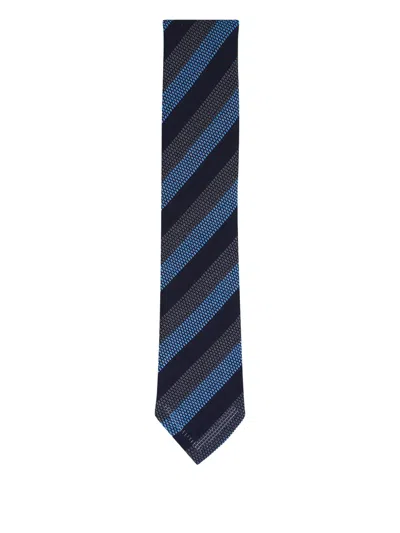 Eton Striped-pattern Tie In Multi