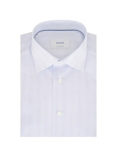 Eton Stripe-pattern Shirt In Neutral