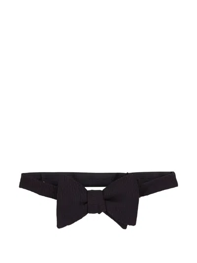 Eton Textured Bow Tie In Black