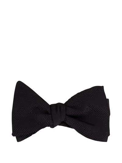 Eton Textured Bow Tie In Black