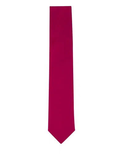 Eton Textured Tie In Red