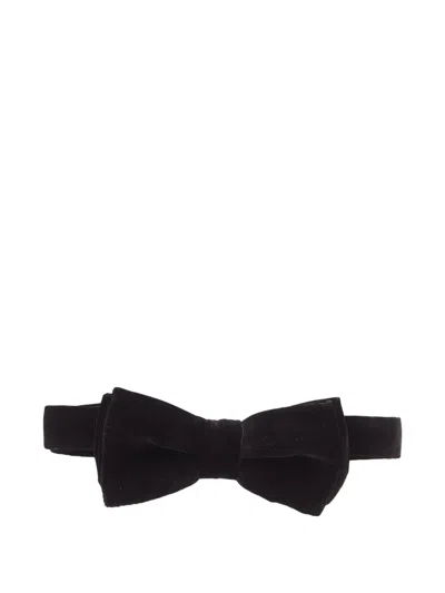 Eton Velvet Bow Tie In Orange