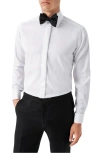 Eton Contemporary Fit Twill Fly Front Formal Shirt In White