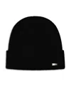 Eton Mens Navy Blue Logo-plaque Ribbed Wool Hat