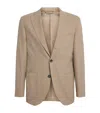Eton Wool-blend Tech Blazer In Nude