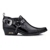 Etor Western Cuban Heel Wincklepickers Shoes In Black