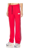 Etre Cecile Future Vintage Retro Track Pant In Red