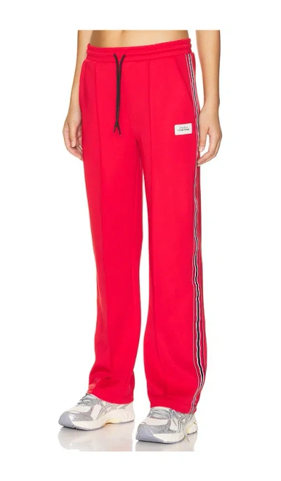 Etre Cecile Future Vintage Retro Track Pant In Red