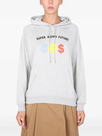 Etre Cecile Graphic-print Hoodie In Gray