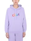 Etre Cecile Sweatshirt With Embroidered Logo In Lilac