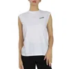 Etre Cecile Ladies White Frenchie Star Tank Top In White