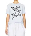 Etre Cecile Native New Yorker T-shirt In Ballard Blue In White