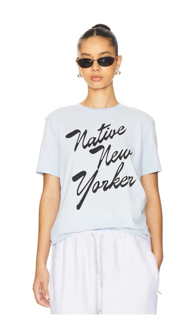 Etre Cecile Native New Yorker Tshirt In Baby Blue