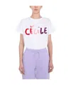 Etre Cecile Être Cécile Logo Print Drawstring Hoodie In White