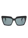 Etro 0001/s Geometric-frame Sunglasses In Black