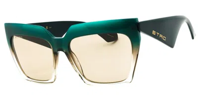 Etro 0001/s Gtt/qt Women's Sunglasses Green Size 58