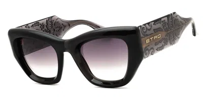 Etro 0017/s Kb7/9o Women's Sunglasses Grey Size 51 In Black